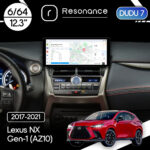 Магнітола Lexus NX Gen-1 (AZ10) (2017-2021) [Touchpad] DUDU 7 12.3" 2K QLED, 6/64, 360 (Style A)