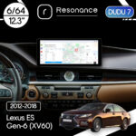 Магнітола Lexus ES Gen-6 (XV60) (2012-2018) [Mid] DUDU 7 12.3" 2K QLED, 6/64, 360 (Style A)