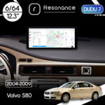 Магнітола Volvo S80 (2006-2012) DUDU 7 12.3" 2K QLED, 6/64, 360 (Style A)