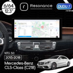 Магнітола Mercedes-Benz CLS-Class (C218) (2015-2018) [NTG 5.0] DUDU 7 12.3" 2K QLED, 6/64, 360 (Style A)
