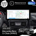 Магнітола Mercedes-Benz G-Class (W463) (2012-2015) [NTG 4.5] DUDU 7 12.3" 2K QLED, 6/64, 360 (Style A)