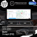 Магнітола BMW 5-Series (F10/F11) (2009-2012) [CIC] DUDU 7 12.3" 2K QLED, 6/64, 360 (Style A)