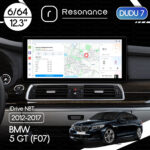 Магнітола BMW 5-Series GT (F07) (2013-2017) [NBT] DUDU 7 12.3" 2K QLED, 6/64, 360 (Style A)
