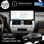 Магнітола Toyota Land Cruiser Prado 150 (2017-2023) [High] DUDU 7 12.3" 2K QLED, 12/256, 360 (Style A)