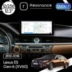 Магнітола Lexus ES Gen-6 (XV60) (2012-2018) [Low] DUDU 7 12.3" 2K QLED, 12/256, 360 (Style A)