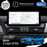 Магнітола BMW 2-Series (F45) (2014-2018) [NBT] DUDU 7 12.3" 2K QLED, 6/64, 360 (Style A)