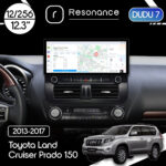 Магнітола Toyota Land Cruiser Prado 150 (2013-2017) [Alt] DUDU 7 12.3" 2K QLED, 12/256, 360 (Style A)
