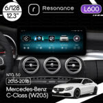 Магнітола Mercedes-Benz C/GLC-Class (W205/X253) (2015-2019) [NTG 5.0] Resonance L600 6/128 12.3" QLED, 360 (Mercedes-Benz Style)