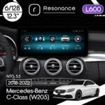 Магнітола Mercedes-Benz C/GLC-Class (W205/X253) (2019-2021) [NTG 5.5] Resonance L600 6/128 12.3" QLED, 360 (Mercedes-Benz Style)