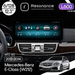 Магнітола Mercedes-Benz E-Class (W212) (2012-2014) [NTG 4.5] Resonance L600 6/128 12.3" QLED, 360 (Mercedes-Benz Style)