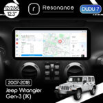 Магнітола Jeep Wrangler 3 (2007-2018) DUDU 7 12.3" 2K QLED, 12/256 (Style B)