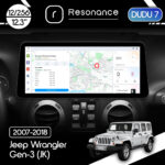 Магнітола Jeep Wrangler 3 (2007-2018) DUDU 7 12.3" 2K QLED, 12/256 (Style C)