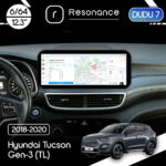 Магнітола Hyundai Tucson 3 (TL) (2018-2020) DUDU 7 12.3" 2K QLED, 6/64 (Style B)