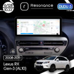 Магнітола Lexus RX 3 (AL10) (2008-2011) [Mid] DUDU 5 10.3" 2K QLED, 6/128, 360 (A-Style)