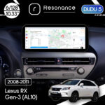 Магнітола Lexus RX 3 (AL10) (2008-2011) [Mid] DUDU 5 10.3" 2K QLED, 6/128, 360 (B-Style)