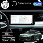 Магнітола Volkswagen Tiguan (CT1) (2024+) [High] DUDU 6 12.3" 2K QLED, 8/128, 360 (Style C)