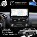 Магнітола Toyota Land Cruiser Prado 150 (2013-2017) [Alt] DUDU 7 12.3" 2K QLED, 12/256, 360 (Style C)
