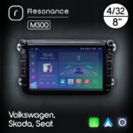 Магнітола Volkswagen Skoda Seat, Resonance M300, 4/32, 8", 4G, 360