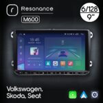 Магнітола Volkswagen Skoda Seat, Resonance M600, 6/128, 9", 4G