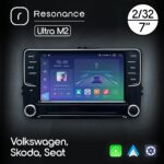 Магнітола Volkswagen Skoda Seat, Resonance Ultra M2, 2/32, 7", 4G