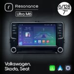 Магнітола Volkswagen Skoda Seat, Resonance Ultra M6, 6/128, 7", 4G
