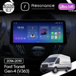 Магнітола Ford Transit 3 (2016-2022) Resonance Ultra M8 (7862) 8/256, 12.3" QLED, 360 (BMW Style)