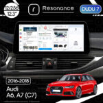 Магнітола Audi A6 (C7) (2016-2018) DUDU 7 12.3" 2K QLED, 12/256 (Style C)