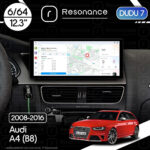 Магнітола Audi A4 Gen-4 (B8) (2007-2015) [Low] DUDU 7 12.3" 2K QLED, 6/64, 360 (Style A)