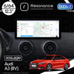 Магнітола Audi A3 Gen-3 (8V) (2012-2020) DUDU 7 12.3" 2K QLED, 6/64, 360 (Style A)