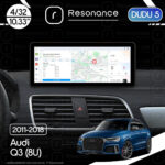 Магнітола Audi Q3 (8U) (2011-2018) [Low] DUDU 5 10.3" 2K QLED, 4/32, 360 (A-Style)