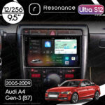 Магнітола Audi A4 Gen-3 (B7) (2005-2009) Resonance Ultra S12 (7870) 12/256, 9.5" 2K QLED, 360