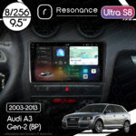 Магнітола Audi A3 Gen-2 (8P) (2003-2013) Resonance Ultra S8 (7870) 8/256, 9.5" 2K QLED, 360