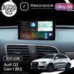 Магнітола Audi Q3 Gen-1 (8U) (2011-2018) Resonance Ultra S8 (7870) 8/256, 9.5" 2K QLED, 360