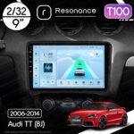Магнітола Audi TT Gen-2 (8J) (2006-2014) Resonance Ultra T100 2/32, 9" IPS (CarPlay)