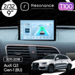 Магнітола Audi Q3 Gen-1 (8U) (2011-2018) Resonance Ultra T100 2/32, 9" IPS (CarPlay)