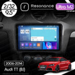 Магнітола Audi TT Gen-2 (8J) (2006-2014) Resonance Ultra M2 2/32, 9.5" 2K QLED
