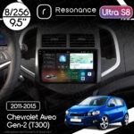 Магнітола Chevrolet Aveo Gen-2 (T300) (2011-2015) Resonance Ultra S8 (7870) 8/256, 9.5" 2K QLED, 360