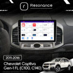 Магнітола Chevrolet Captiva Gen-1 FL (C100, C140) (2011-2016) Resonance Ultra T100 2/32, 10" IPS (CarPlay) - Зображення 9