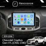 Магнітола Chevrolet Captiva Gen-1 FL (C100, C140) (2011-2016) Resonance Ultra T100 2/32, 10" IPS (CarPlay) - Зображення 10