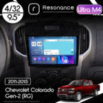 Магнітола Chevrolet Colorado Gen-2 (RG) (2011-2015) Resonance Ultra M4 4/32, 9.5" 2K QLED
