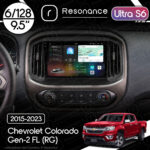 Магнітола Chevrolet Colorado Gen-2 FL (RG) (2015-2023) Resonance Ultra S6 (7870) 6/128, 9.5" 2K QLED, 360