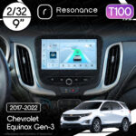 Магнітола Chevrolet Equinox Gen-3 (2017-2022) Resonance Ultra T100 2/32, 9" IPS (CarPlay)