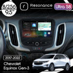 Магнітола Chevrolet Equinox Gen-3 (2017-2022) Resonance Ultra S8 (7870) 8/256, 9.5" 2K QLED, 360