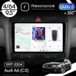 Магнітола Audi A6 Gen-2 (C5/4B) (1997-2004) DUDU 5 9.5" QLED, 4/64, 360