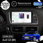 Магнітола Audi Q5 Gen-1 (8R) (2008-2017) DUDU 5 9.5" QLED, 4/64, 360