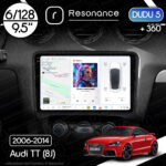 Магнітола Audi TT Gen-2 (8J) (2006-2014) DUDU 5 9.5" QLED, 6/128, 360