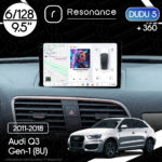 Магнітола Audi Q3 Gen-1 (8U) (2011-2018) DUDU 5 9.5" QLED, 6/128, 360
