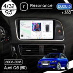 Магнітола Audi Q5 Gen-1 (8R) (2008-2017) DUDU 5 9.5" QLED, 4/32, 360