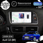 Магнітола Audi Q5 Gen-1 (8R) (2008-2017) DUDU 6 9.5" 2K QLED, 6/64, 360