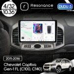 Магнітола Chevrolet Captiva Gen-1 FL (C100, C140) (2011-2016) DUDU 5 10.36" QLED, 4/32